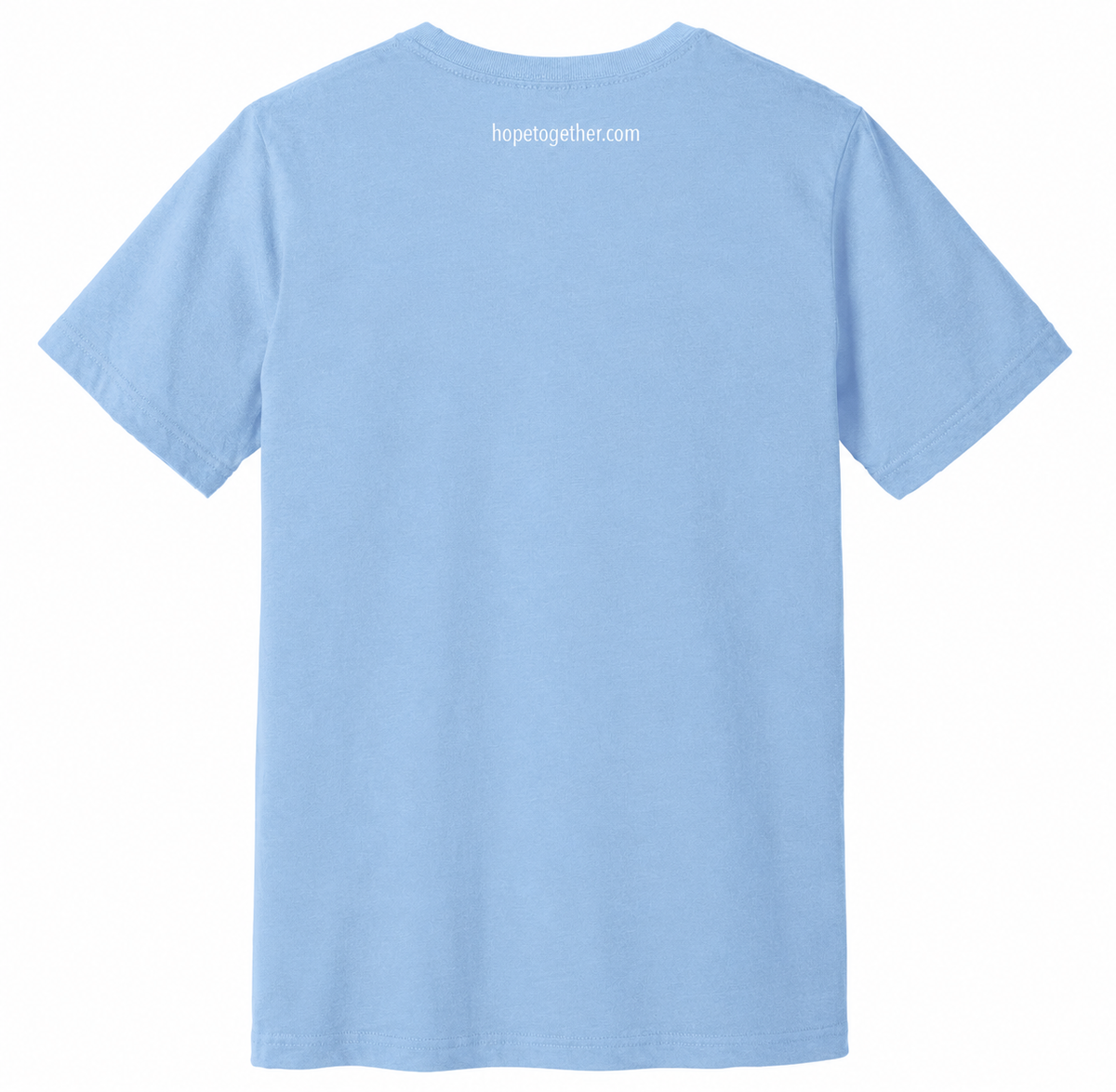 Hope Together Shirt- Powder Blue, White Letter